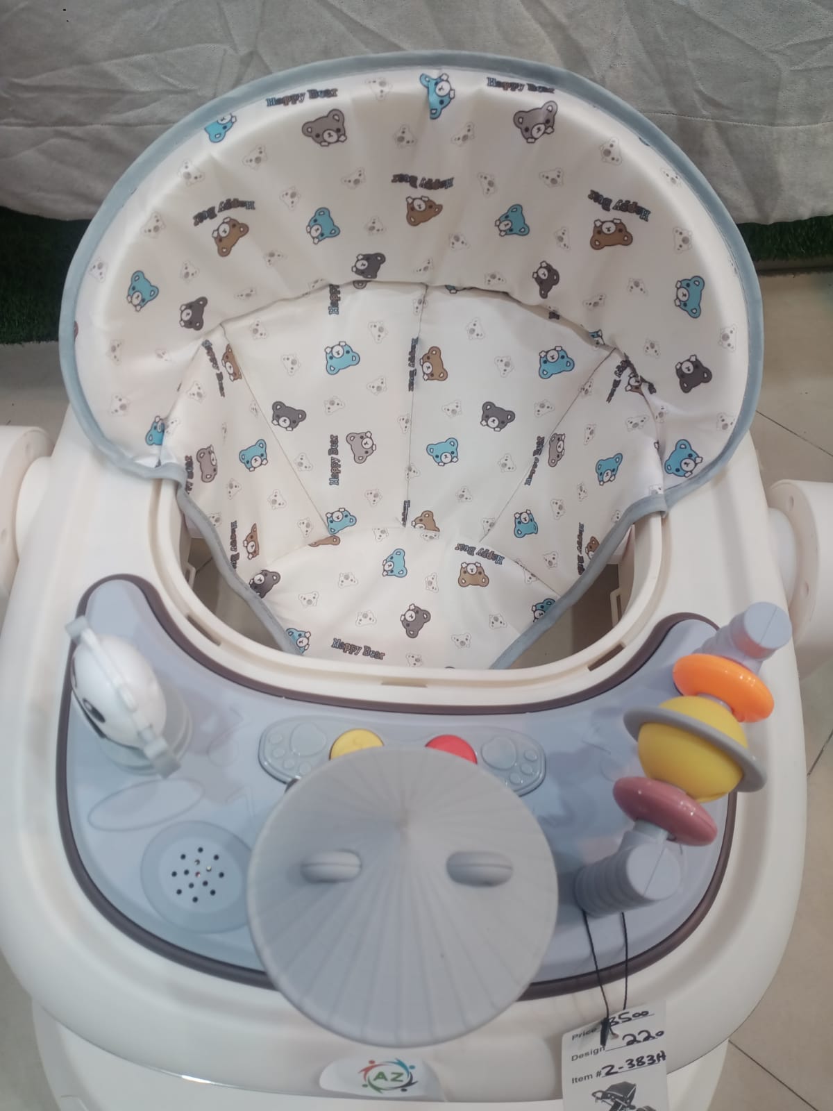 Panda-Pal Interactive Baby Walker – 2-in-1 Toddler Activity Center with Musical Panda Toy &amp; Bead Maze