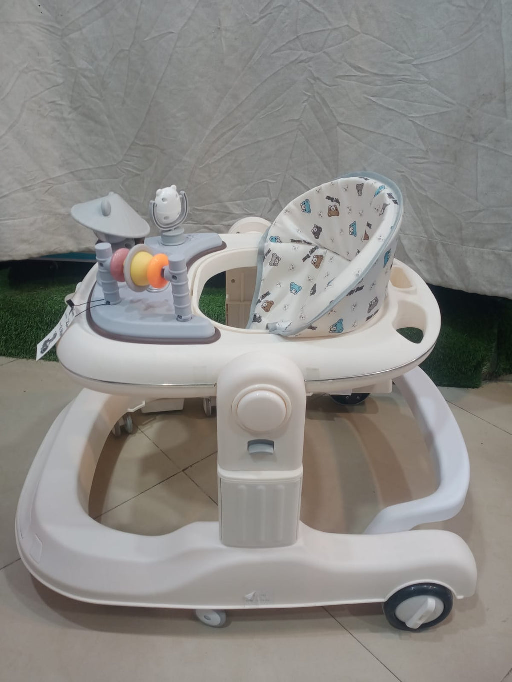 Panda-Pal Interactive Baby Walker – 2-in-1 Toddler Activity Center with Musical Panda Toy &amp; Bead Maze