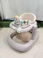 AZ Baby Dinosaur Pals 2-in-1 Baby Walker &amp; Interactive Activity Center (Soft Taupe)