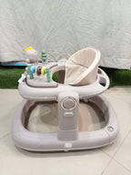 AZ Baby Dinosaur Pals 2-in-1 Baby Walker &amp; Interactive Activity Center (Soft Taupe)