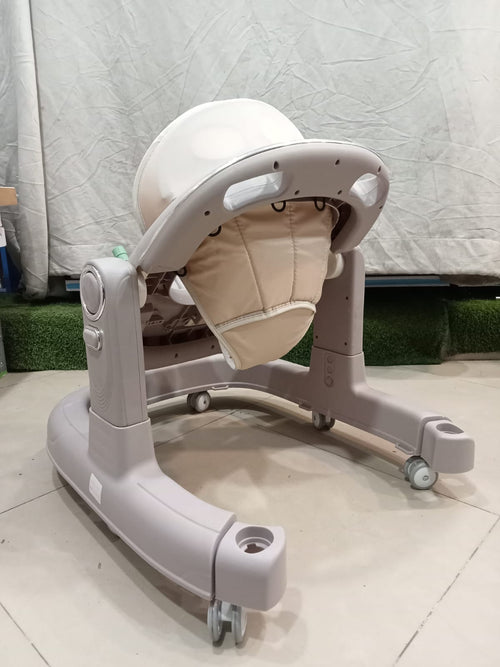 AZ Baby Dinosaur Pals 2-in-1 Baby Walker &amp; Interactive Activity Center (Soft Taupe)