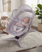 Deluxe Motorized Infant Rocker Lounge – Automatic Soothing Baby Glider with Interactive Toy Bar