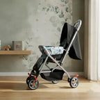 Bravo Vibrant Journey Compact Travel Stroller – Mosaic Blue &amp; Black