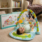 Premium Kick &amp; Play Piano Gym – Multi-Sensory Baby Activity Mat with Detachable Toy Arch and Musical Foot Piano