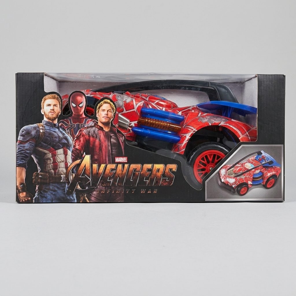 Marvel Avengers-Themed Spider-Man RC Racing Car – High-Speed Remote Control Toy Vehicle (Red &amp; Blue)