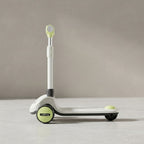 Side view of foldable kids scooter with single front wheel